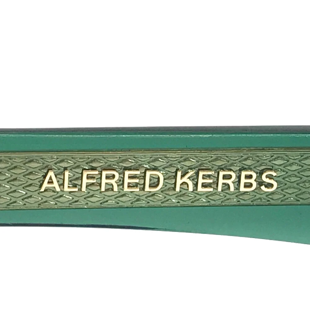 Alfred Kerbs Eyeglasses Frames AMERICA GR Clear Green Square Full Rim 48-24-140